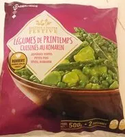 Mängden socker i légumes de printemps cuisinés au romarin