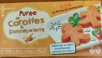 Mängden socker i Purée de carottes et pomme de terre
