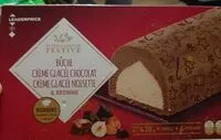 Mängden socker i Buche crème glacée chocolat crème glacée noisettes & brownie