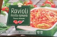 Mängden socker i Ravioli Ricotta Epinards