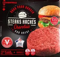 Mängden socker i Steaks hachés charolais