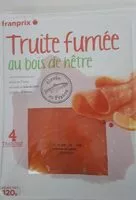 Mängden socker i Truite fumée au bois de hêtre