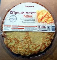 Mängden socker i Crêpes de froment nature