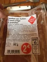 Mängden socker i Jambon sec italien 9 mois d’age