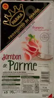 Mängden socker i jambon de Parme IGP