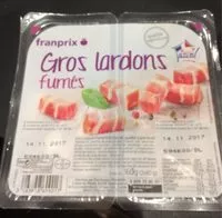 Mängden socker i Gros lardons fumés