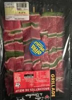 Mängden socker i Brochettes de bœf