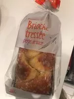 Mängden socker i Brioche Tressée Perles de Sucre