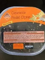 Mängden socker i Salade casarecce poulet câpres