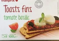 Mängden socker i Toasts fin tomate basilic