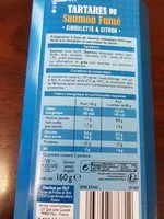 Mängden socker i Tartare de saumon fumé et ciboulette citron