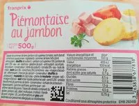 Mängden socker i Piémontaise au jambon