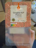 Mängden socker i Gruyere IGP France