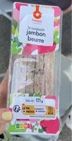 Mängden socker i Sandwich jambon beurre