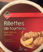 Mängden socker i Rillettes de tourteau aux epices douces