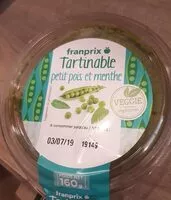 Mängden socker i tartinable petits pois menthe