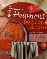 Mängden socker i Houmous poivron piquillo