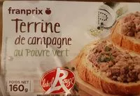 Mängden socker i Terrine de Campagne au Poivre Vert