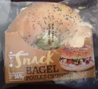 Mängden socker i Snack BAGEL Poulet-Crudités