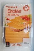 Mängden socker i Cheddar en tranches