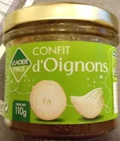 Mängden socker i Confit d'oignons