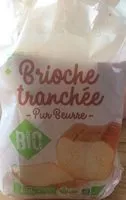 Mängden socker i Brioche tranchée pur beurre