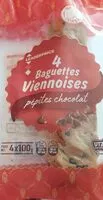 Mängden socker i Baguettes viennoises aux pépites chocolat