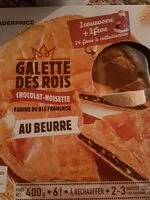 Mängden socker i Galette des rois chocolat-noisette au beurre
