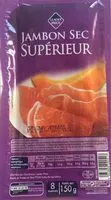 Mängden socker i Jambon sec Supérieur