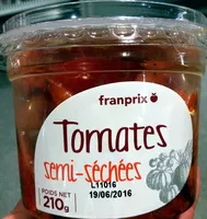 Mängden socker i Tomates semi-déchées