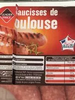 Mängden socker i Saucisses de Toulouse