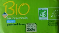 Mängden socker i Beurre de baratte doux Bio (82 % MG)