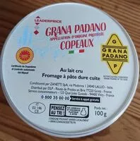 Mängden socker i Grand padano copeaux