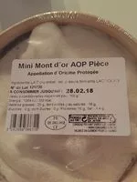 Mängden socker i Mont d'or AOP pièce