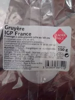 Mängden socker i Gruyère IGP France