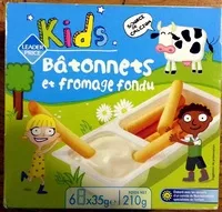 Mängden socker i Kids - Bâtonnets et fromage fondu