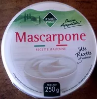 Mängden socker i Mascarpone (41% MG) - 250 g - Leader Price