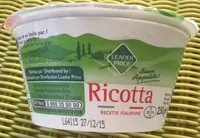 Mängden socker i Ricotta recette italienne