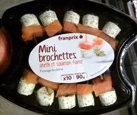 Mängden socker i Mini Brochettes Aneth et Saumon Fumé