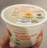 Mängden socker i Mozzarella di Bufala Campana