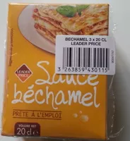 Mängden socker i Sauce béchamel