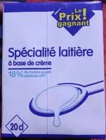 Mängden socker i Spécialité laitière UHT 18% MG 20 cl LPG
