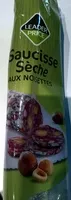 Mängden socker i Saucisse sèche aux noisettes