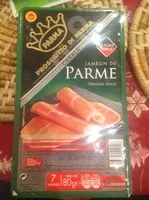 Mängden socker i Jambon de parme