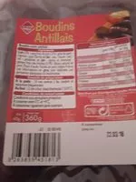 Mängden socker i Boudin antillais Leader Price