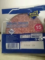 Mängden socker i Salami Danois fumé au bois de hêtre