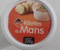 Mängden socker i Rillettes du Mans