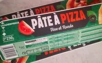 Mängden socker i Pâte à pizza Fine et Ronde