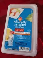 Mängden socker i Bâtonnets de Surimi goût crabe