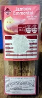 Mängden socker i Jambon emmental - Sandwich au pain de mie complet
